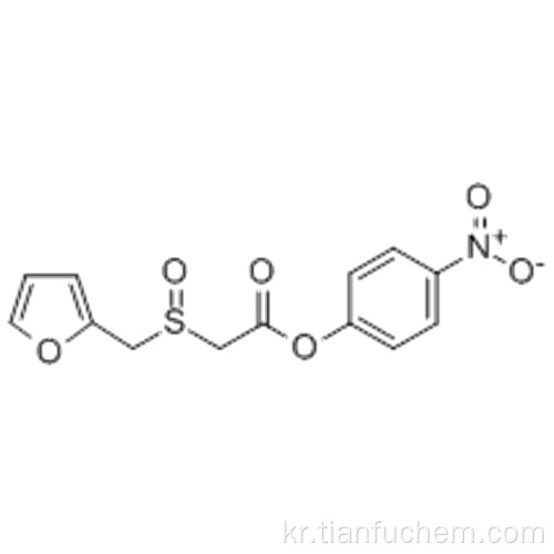 아세트산, 2 - [(2- 푸라 닐 메틸) 설피 닐] -, 4- 니트로 페닐 에스테르 CAS 123855-55-0